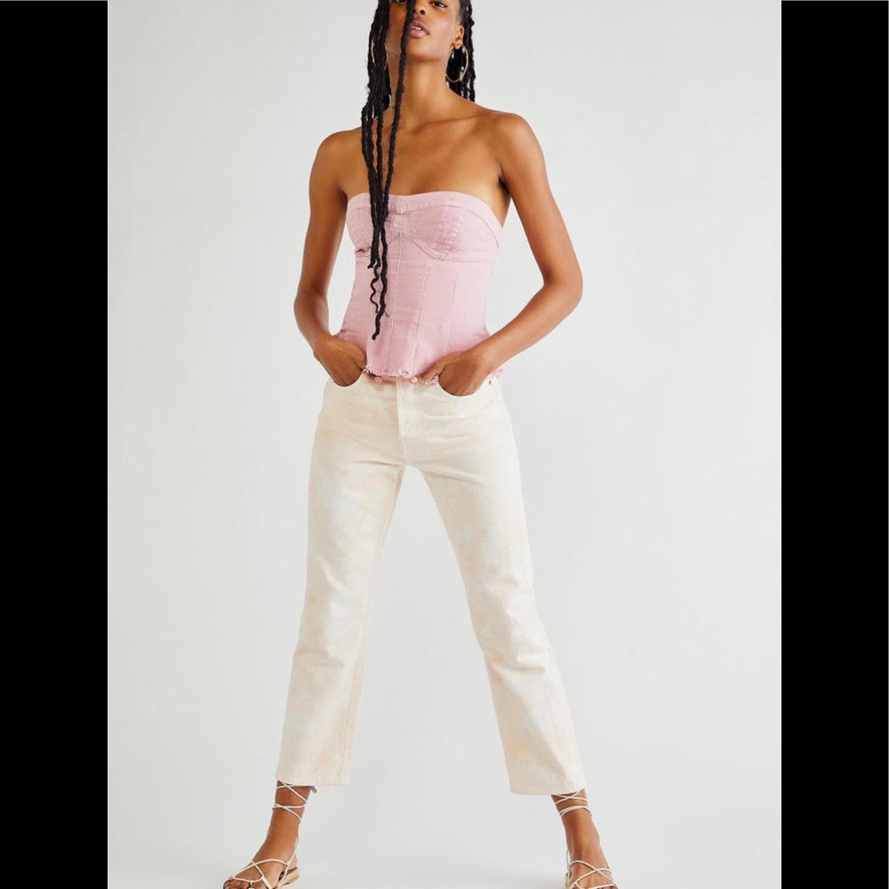 FREE PEOPLE Better Days Tube Top in Dusty Pink